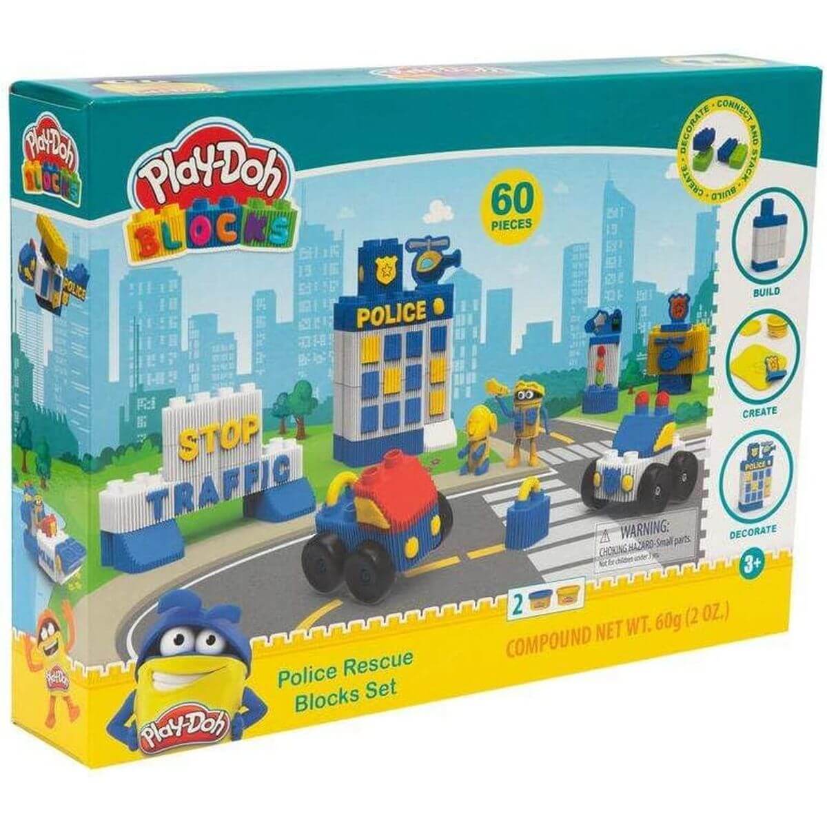 Play Doh Blocks Set Stazione di Polizia 60 Pezzi