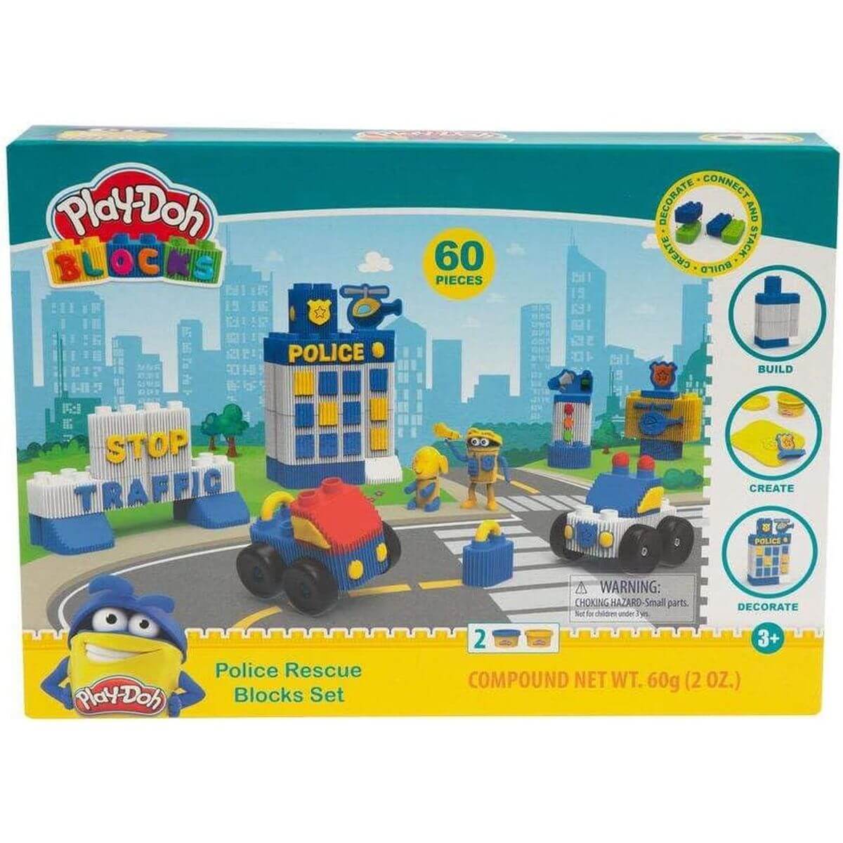 Play Doh Blocks Set Stazione di Polizia 60 Pezzi - immagine 2