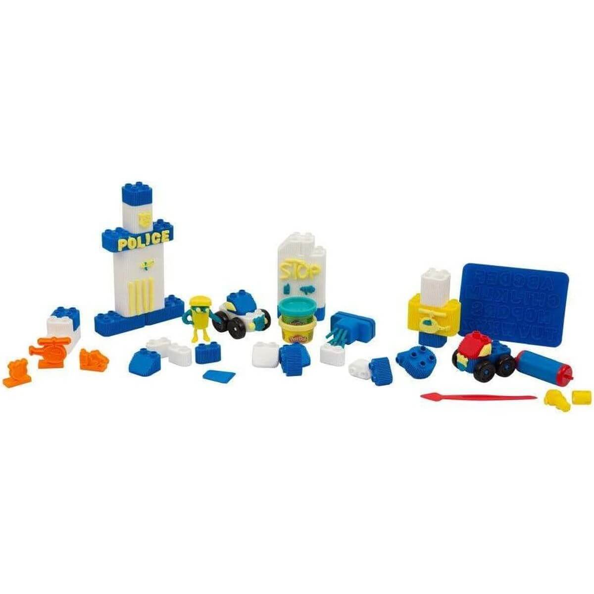Play Doh Blocks Set Stazione di Polizia 60 Pezzi - immagine 6