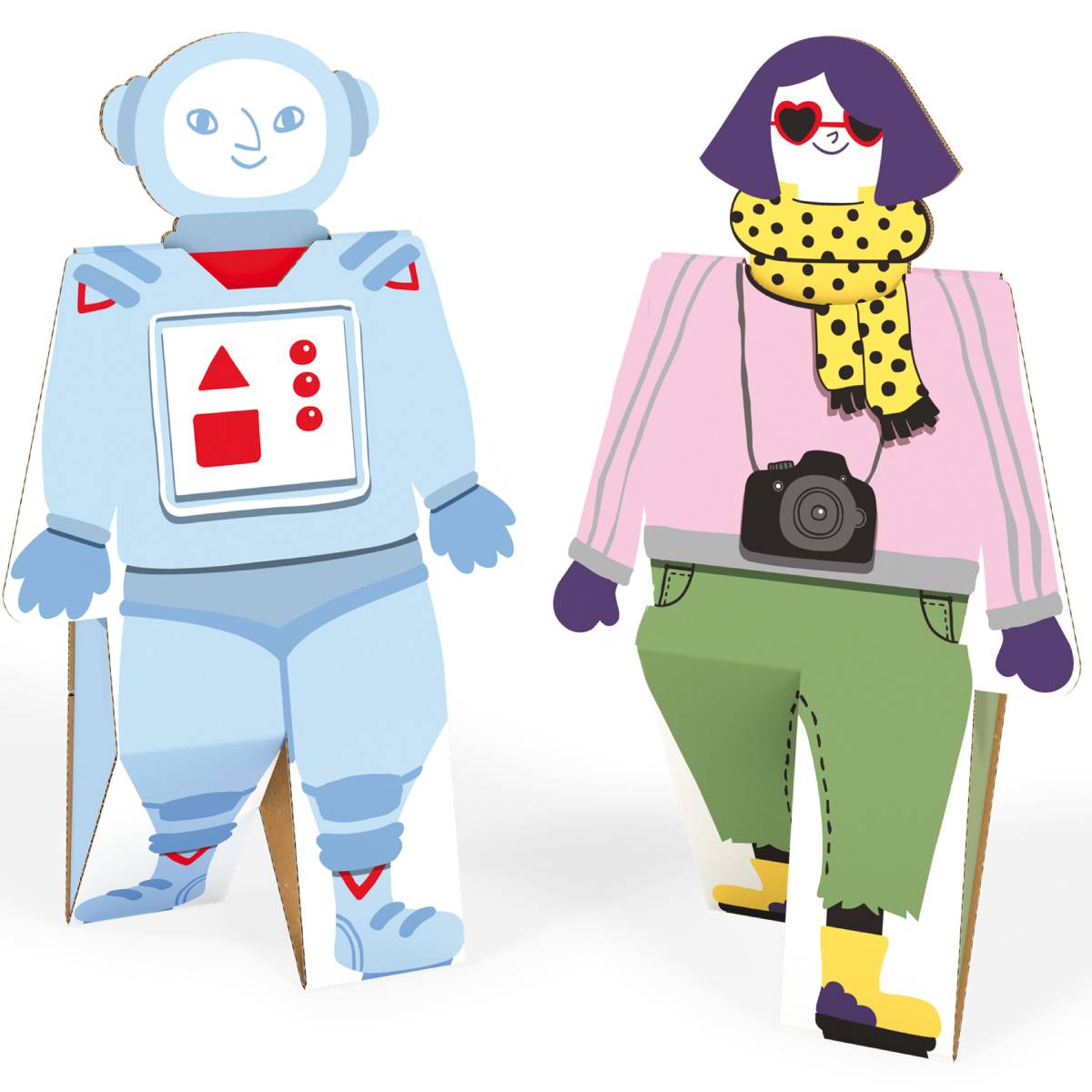 Pop Out Puzzle 3D Astronauta e Fotografa - immagine 2