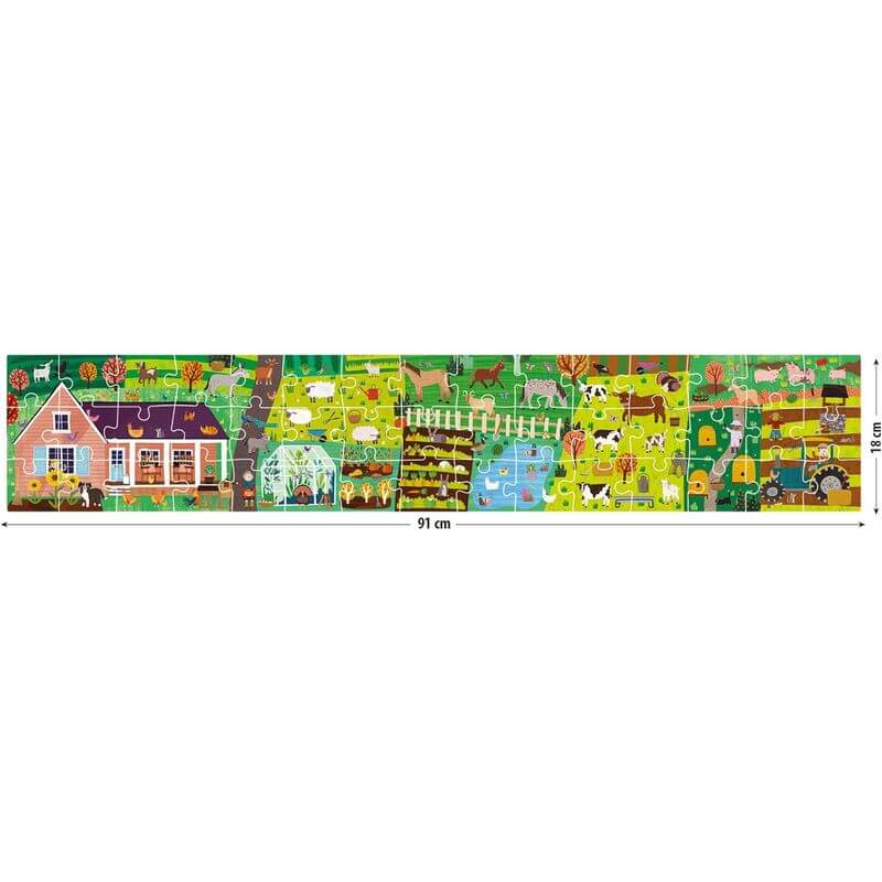 Puzzle Lungo Fattoria con 106 Stickers Headu - immagine 5