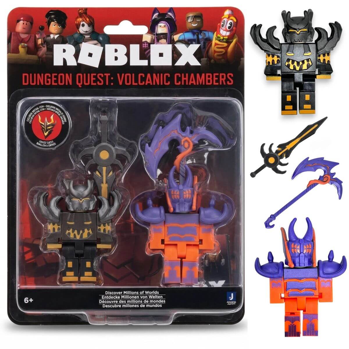 Roblox Set 2 Personaggi Articolati 9 Cm Jazwares - immagine 7