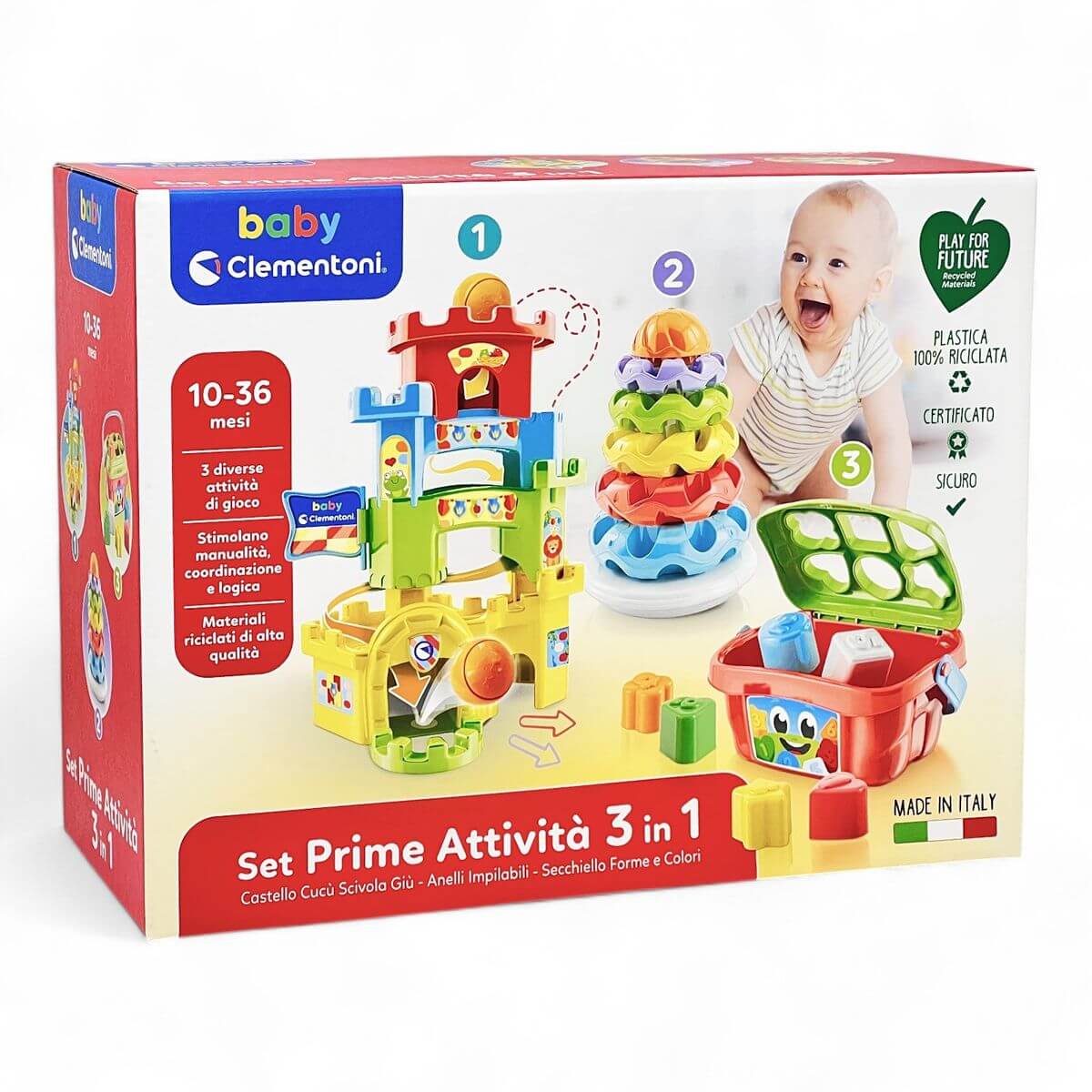 Set Prime Attività 3 in 1 Giocattoli Bambini 10-36 mesi - immagine 2