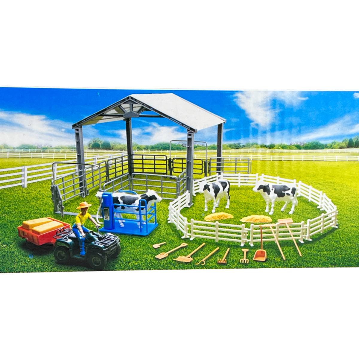 Set Ranch Fattoria Con Personaggio E Animali - immagine 7