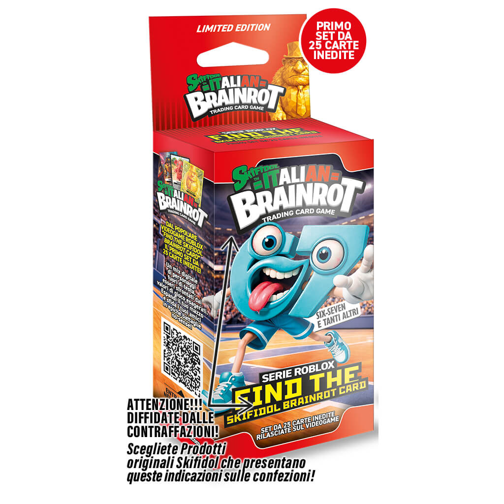 Skifidol Brainrot Roblox Blister 39 Carte Limited Six-Seven - immagine 2