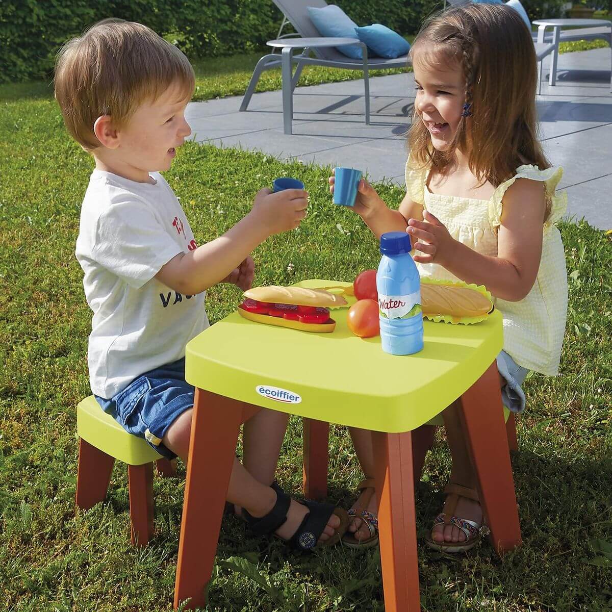Tavolo Pic Nic con Sgabelli e Accessori Ecoiffier - immagine 7