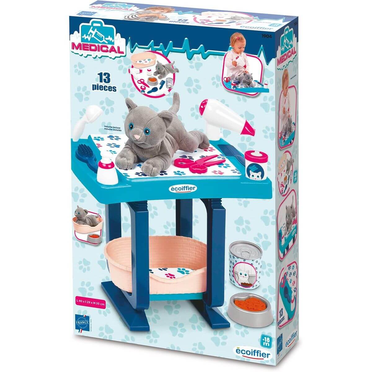 Tavolo Toelettatura Veterinario con Gatto Peluche - immagine 7