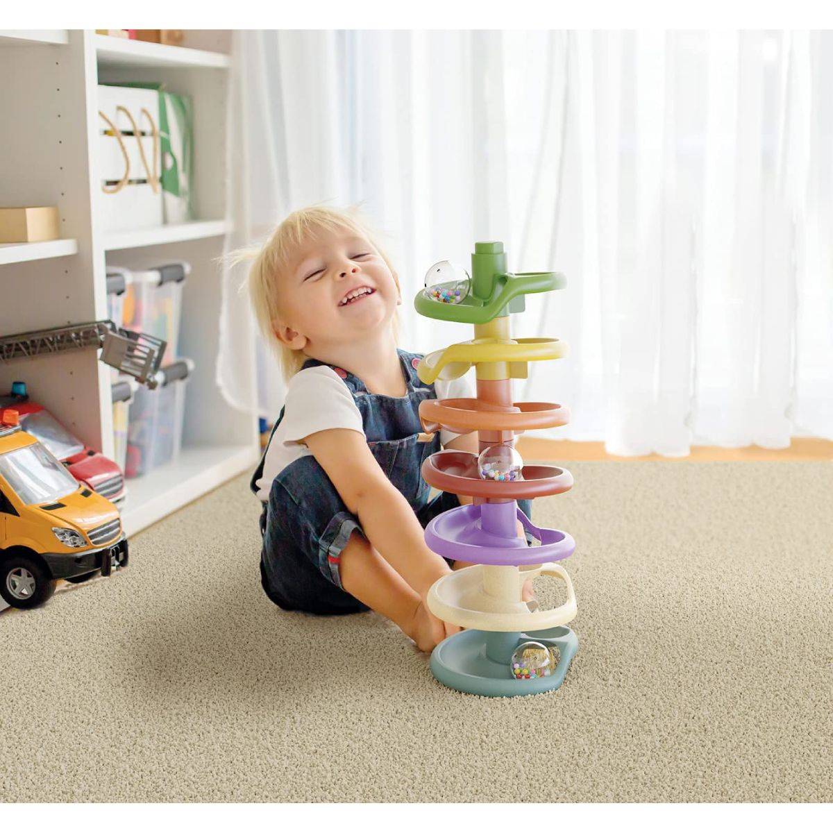 Torre a Spirale Pista per Biglie Per Bambini Da 1 Anno - immagine 3