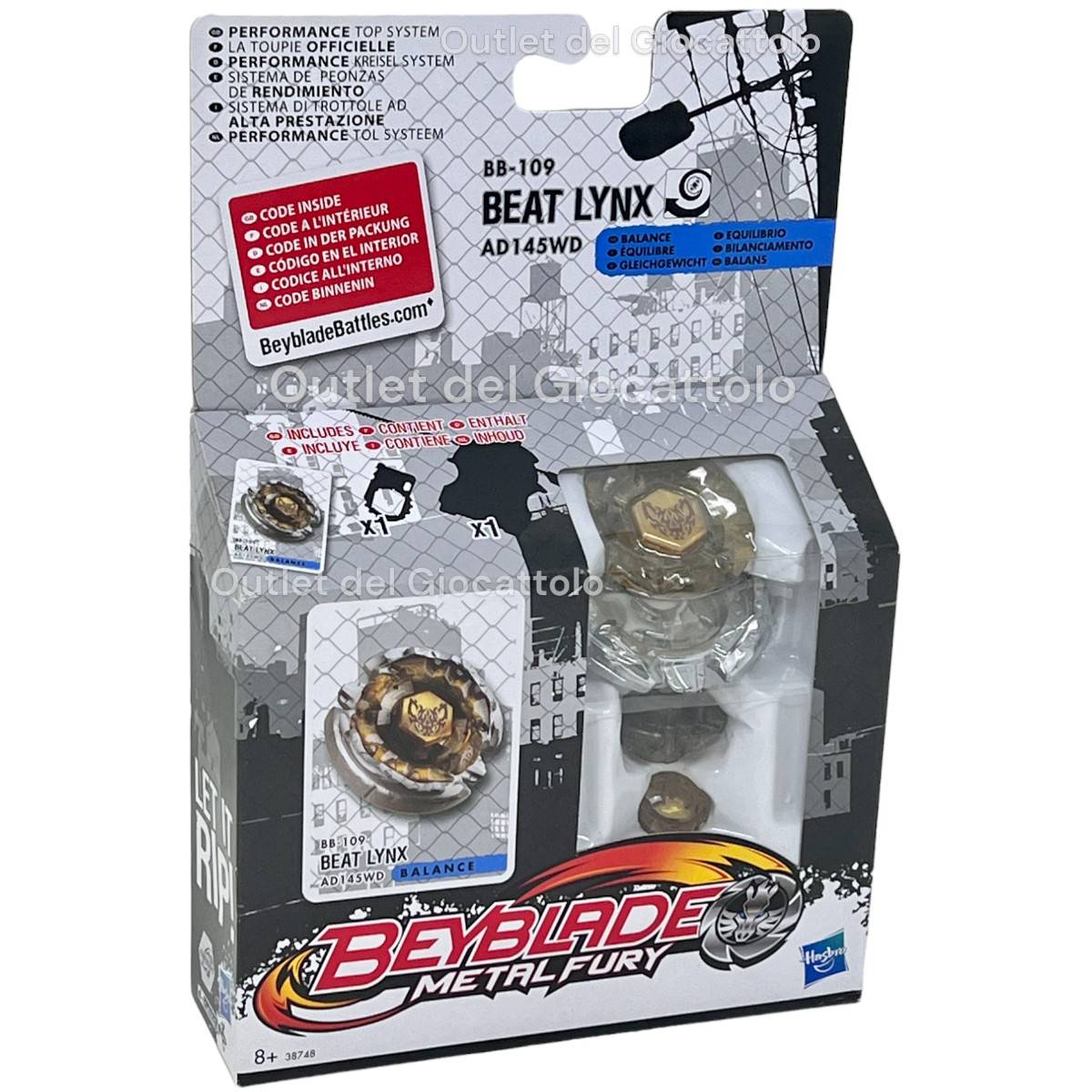 Trottola Beyblade Metal Fury Beat Lynx Bilanciata - immagine 2