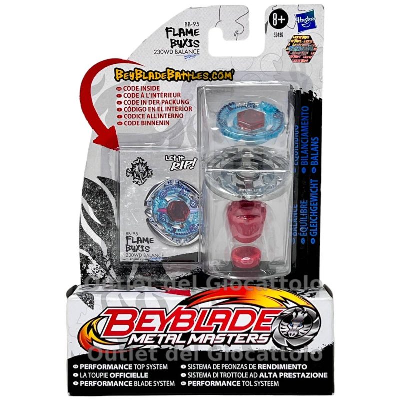 Trottola Beyblade Metal Masters Flame Byxis Bilanciata