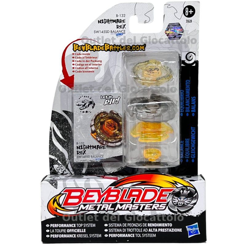 Trottola Beyblade Metal Masters Nightmare Rex Bilanciata