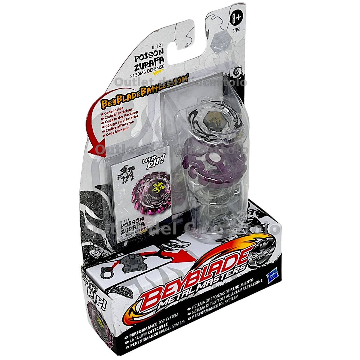 Trottola Beyblade Metal Masters Poison Zurafa Difensiva - immagine 2