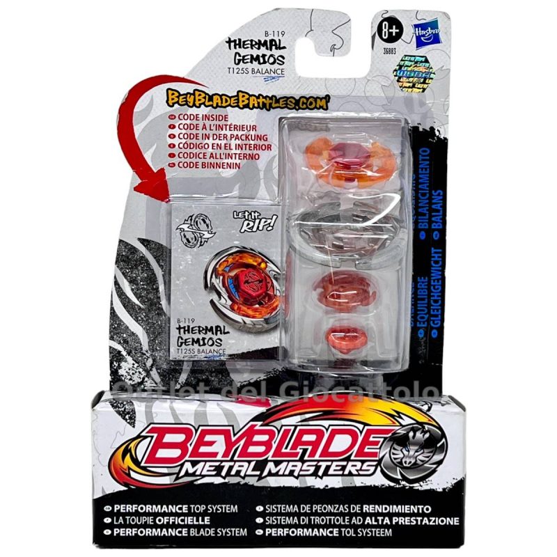 Trottola Beyblade Metal Masters Thermal Gemios Bilanciata