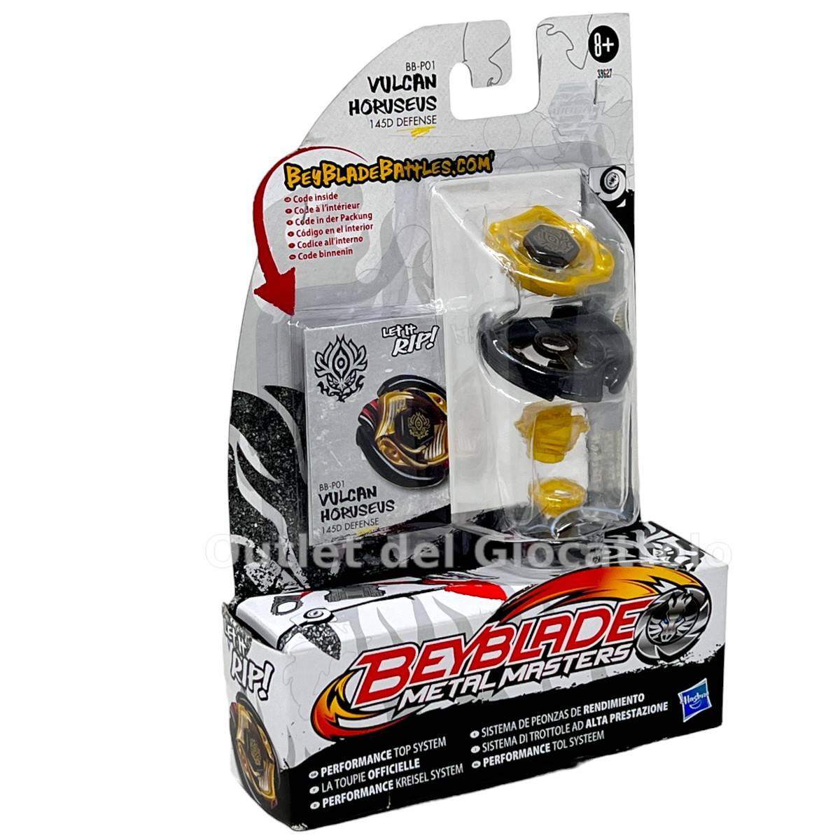 Trottola Beyblade Metal Masters Vulcan Horuseus Difensiva - immagine 2