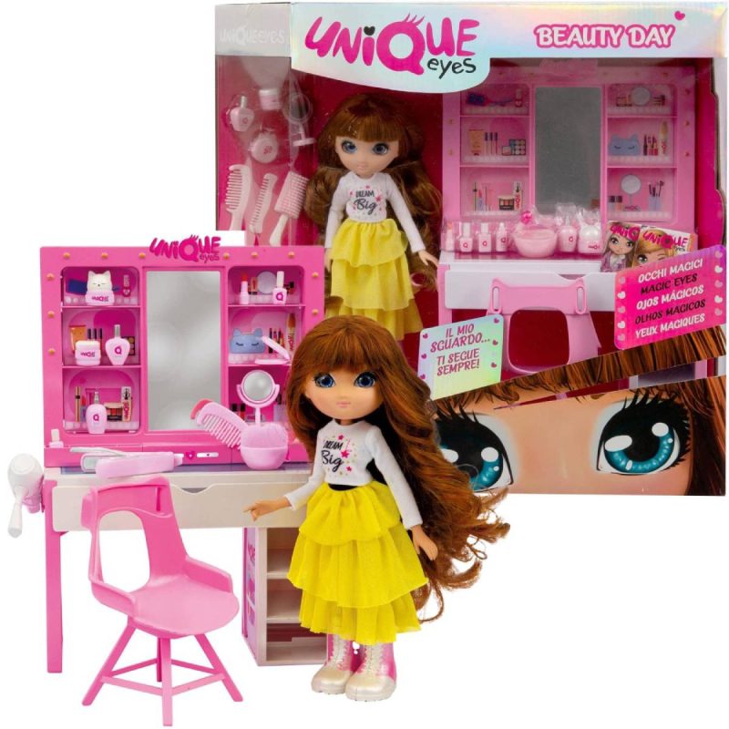 Unique Eyes Bambola Sofia Con Salone Di Bellezza
