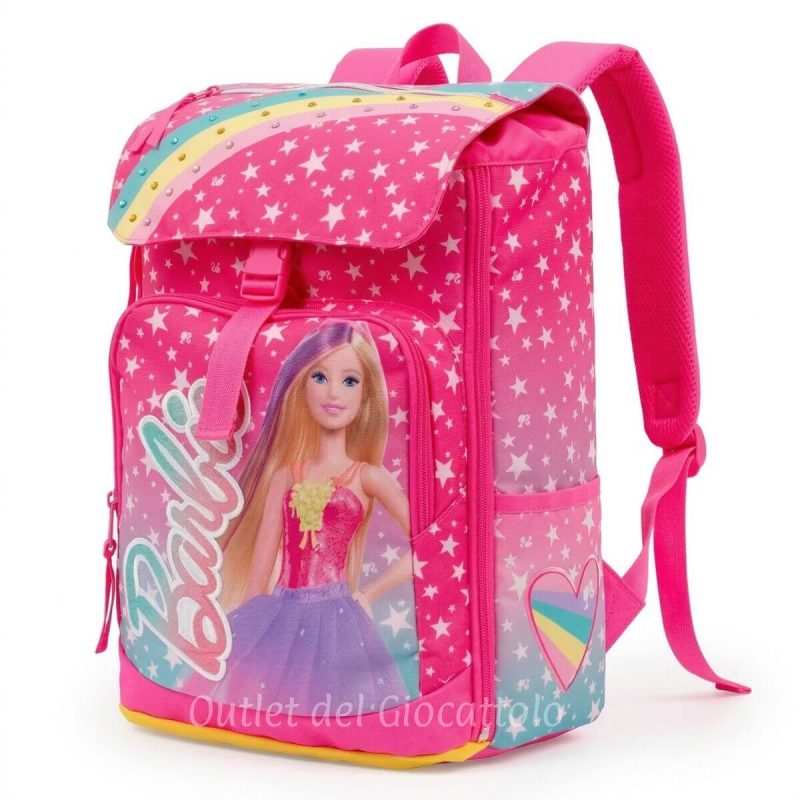 Zaino Barbie Estensibile Round Scuola Elementare