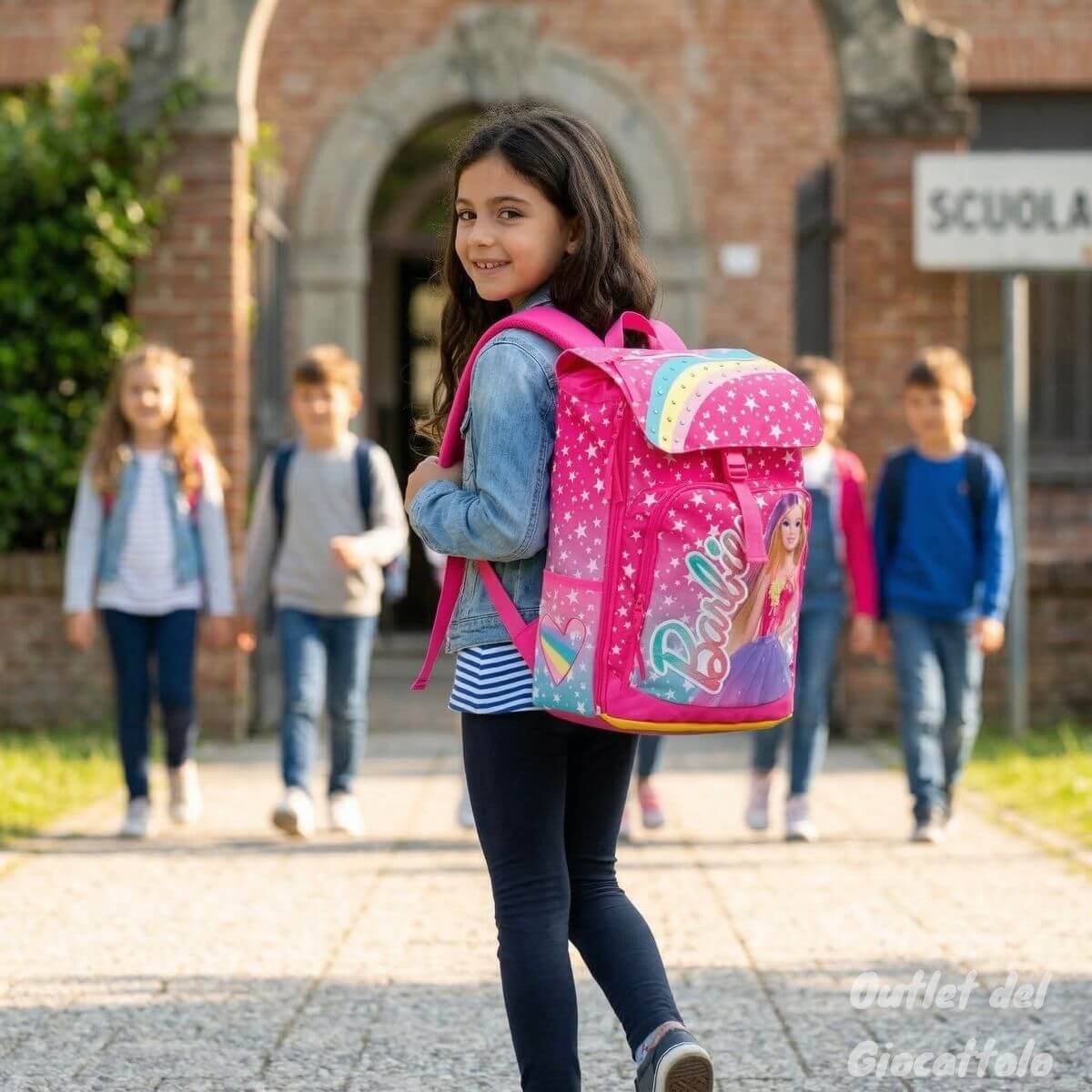 Zaino Barbie Estensibile Round Scuola Elementare - immagine 7