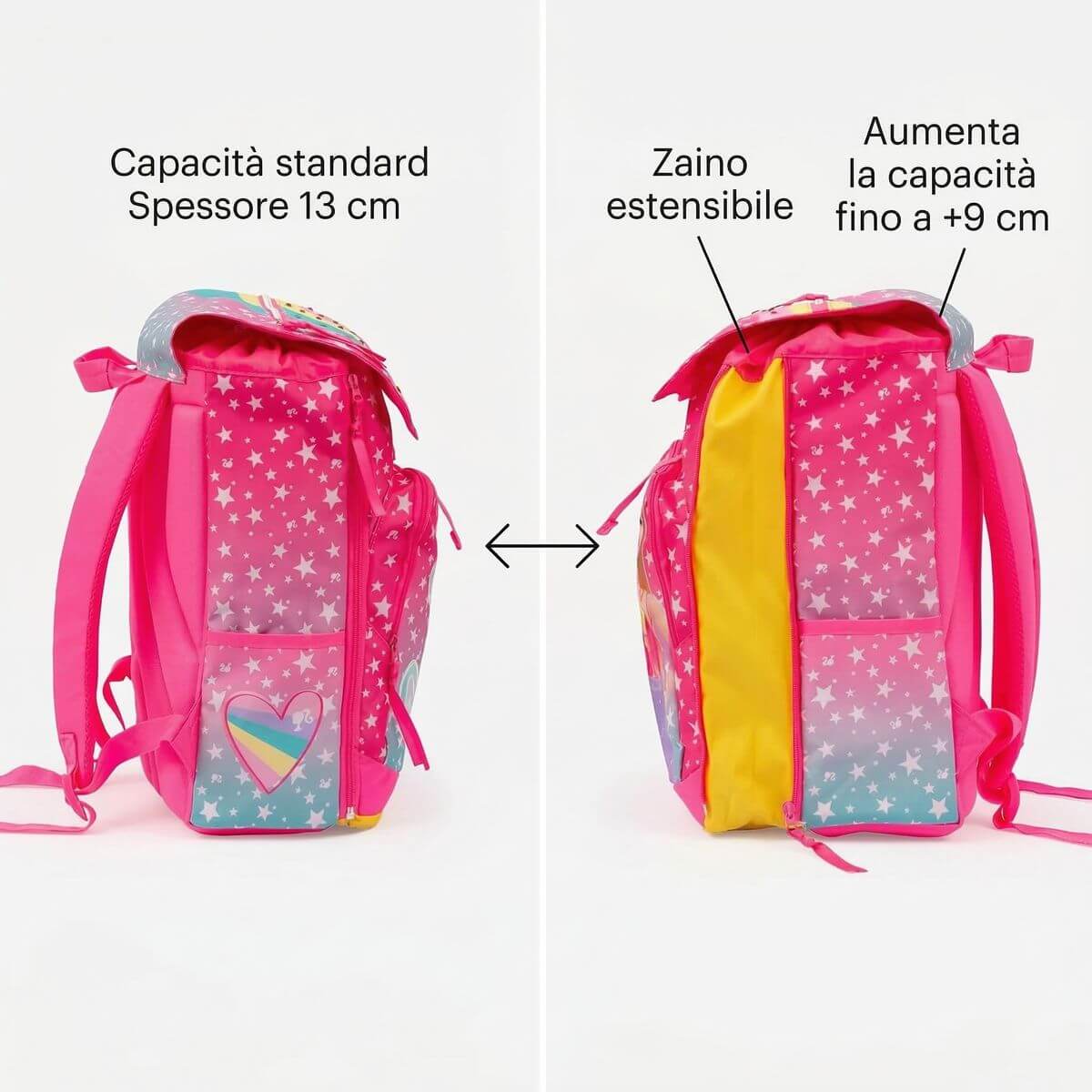Zaino Barbie Estensibile Round Scuola Elementare - immagine 9