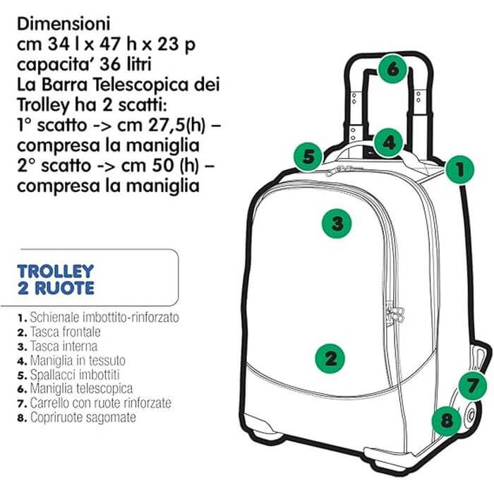 Zaino Trolley Go Pop Born To Play GG9Q3710 - immagine 7