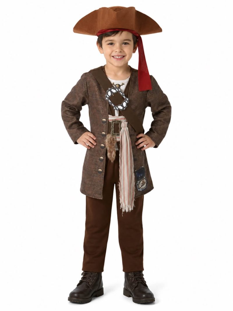 Costume Jack Sparrow Bambino Pirati dei Caraibi Rubie's 5-6 anni