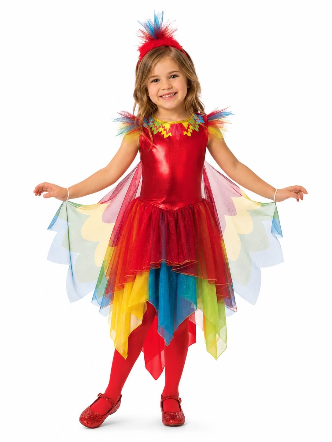 Costume Pappagallo Bambina con Ali Rubie's | Carnevale 4-5 anni