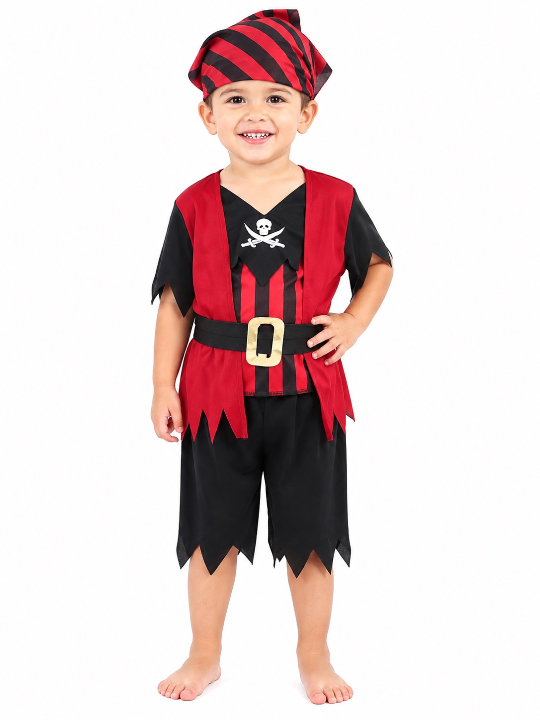 Costume Pirata Bambino 2-3 Anni Rubie's con Bandana e Cintura