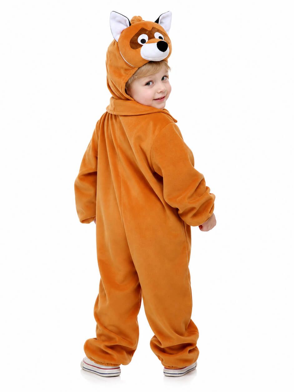 Costume Volpe Bambino 3 Anni con Tutina e Copricapo
