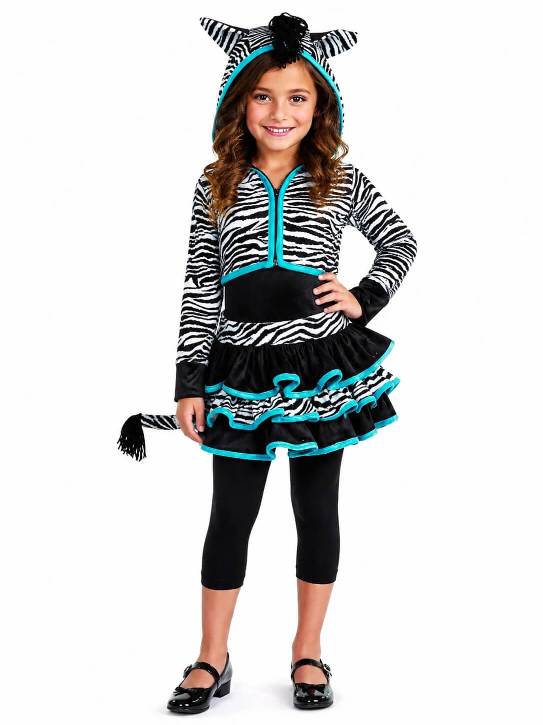 Costume Zebra Bambina Rubie's Drama Queens 7 Anni