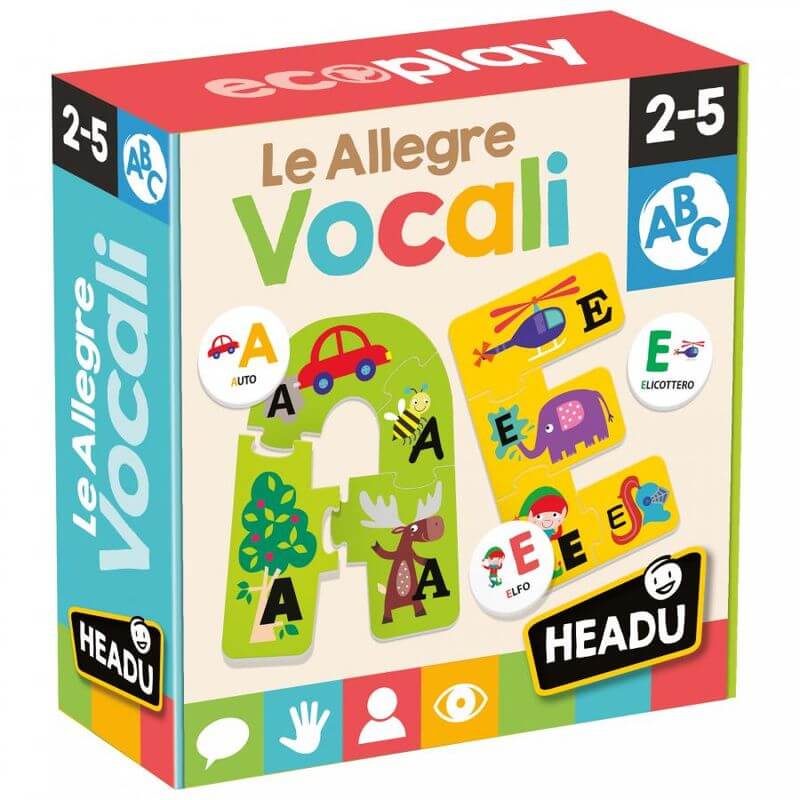 Le Allegre Vocali Lettere Puzzle Gioco Educativo IT25398