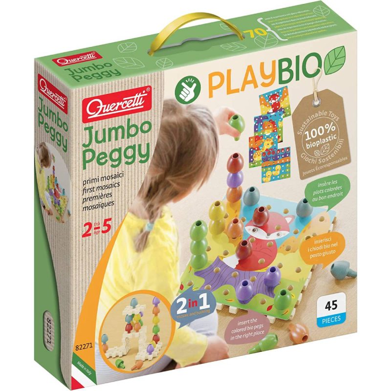 Mosaico con Chiodoni Età 2-5 Anni Jumbo Peggy PlayBio