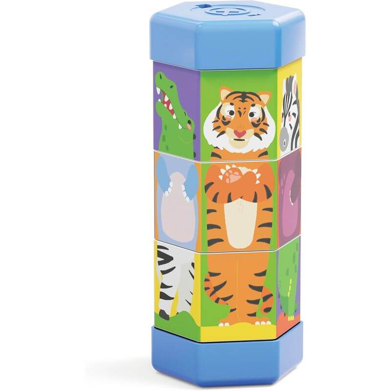 Puzzle Rotante Quercetti Tubò Mix & Match Animali 02582 - immagine 4
