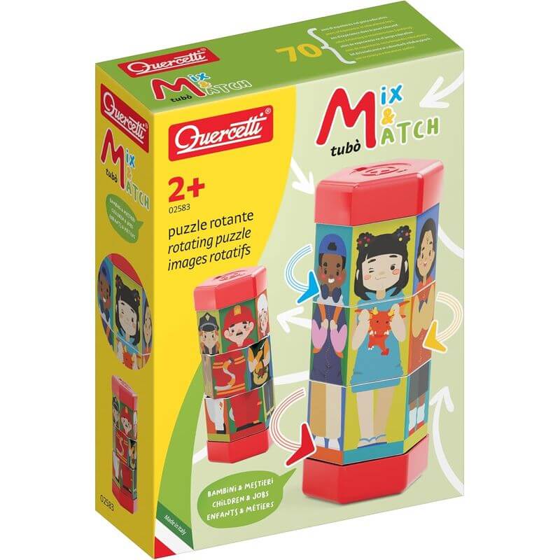 Puzzle Rotante per Bambini 2+ Tubo Mix & Match