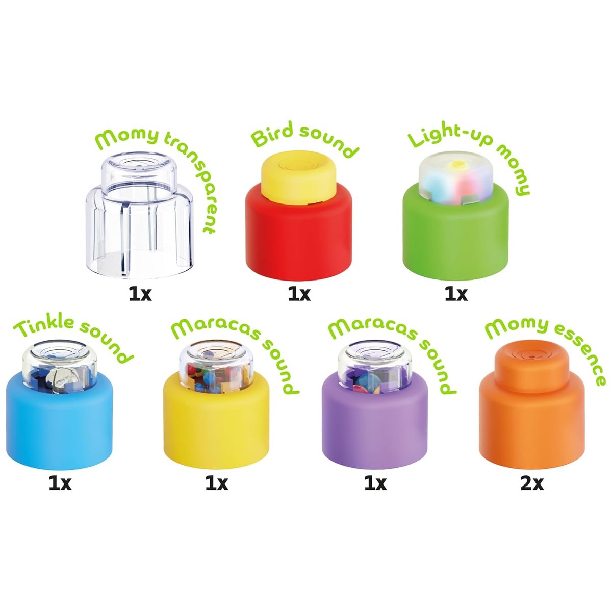 Set Momy Soft Sensory Blocks Quercetti made in Italy, 8 pezzi