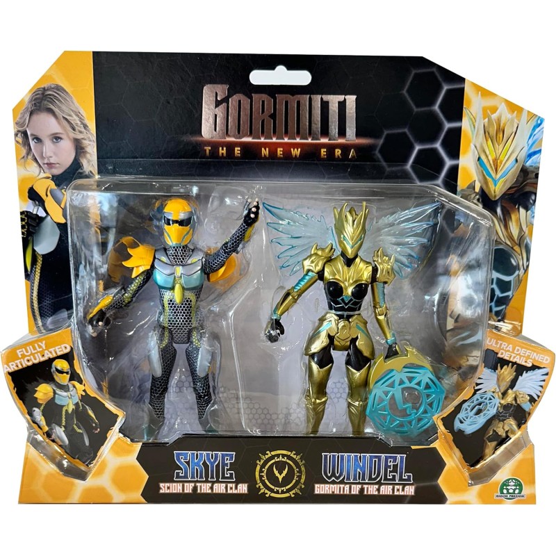 Confezione originale Gormiti The New Era Set Scion Skye e Gormita Windel del Clan dell'Aria