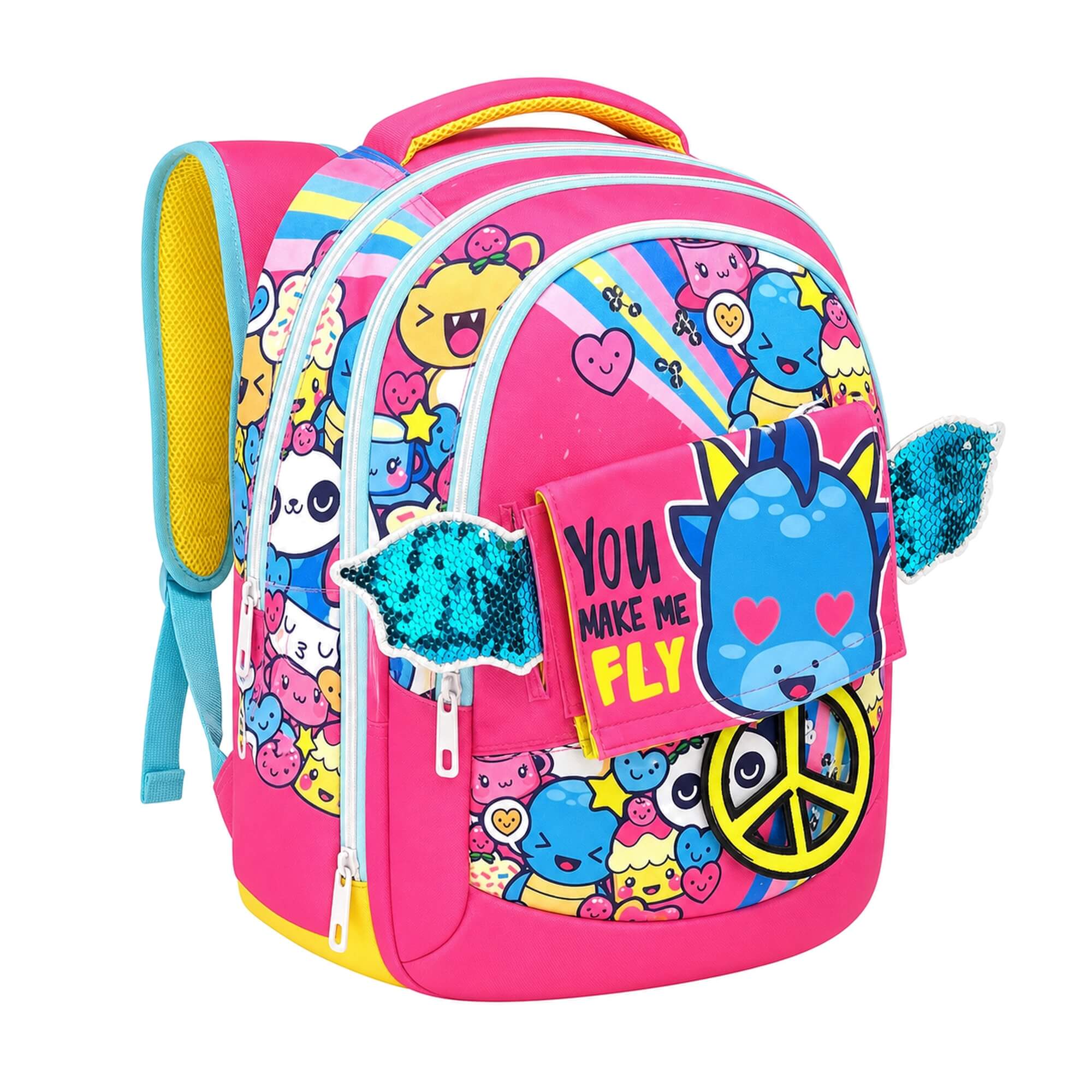 Zaino Love&Peace GoPop per Bambine per Scuola Elementare