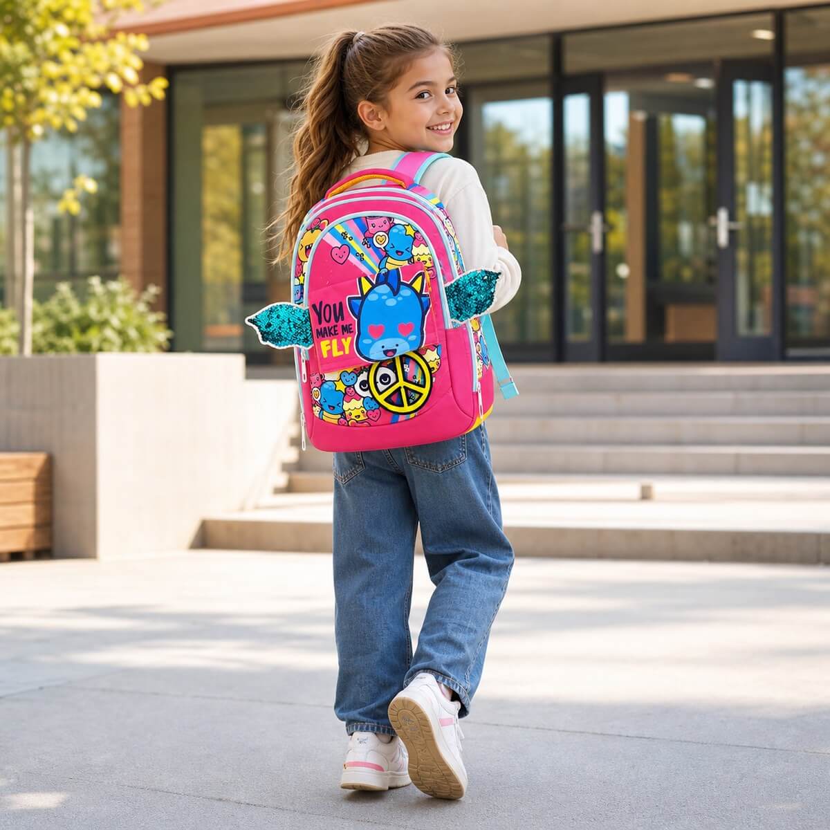 Zaino Love&Peace GoPop per Bambine per Scuola Elementare lifestile