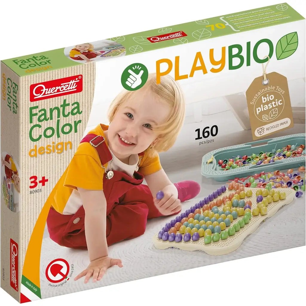 Confezione FantaColor Design Bio Quercetti 80903 con mosaico e 160 chiodini