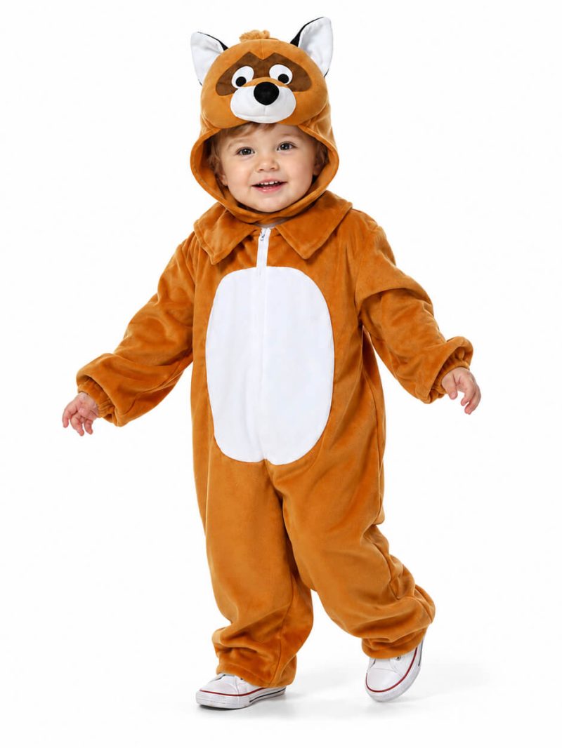 Costume Volpe Bambino 2 Anni con Tutina e Copricapo