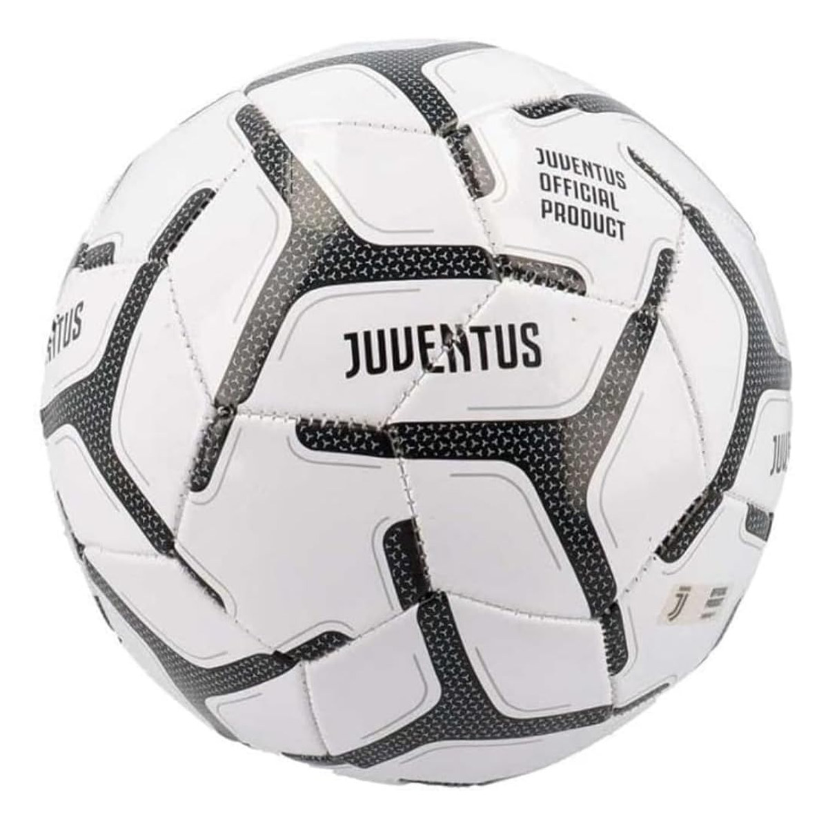 Pallone da calcio Juventus Mondo bianco e nero misura 5 con scritta Juventus e stemma ufficiale