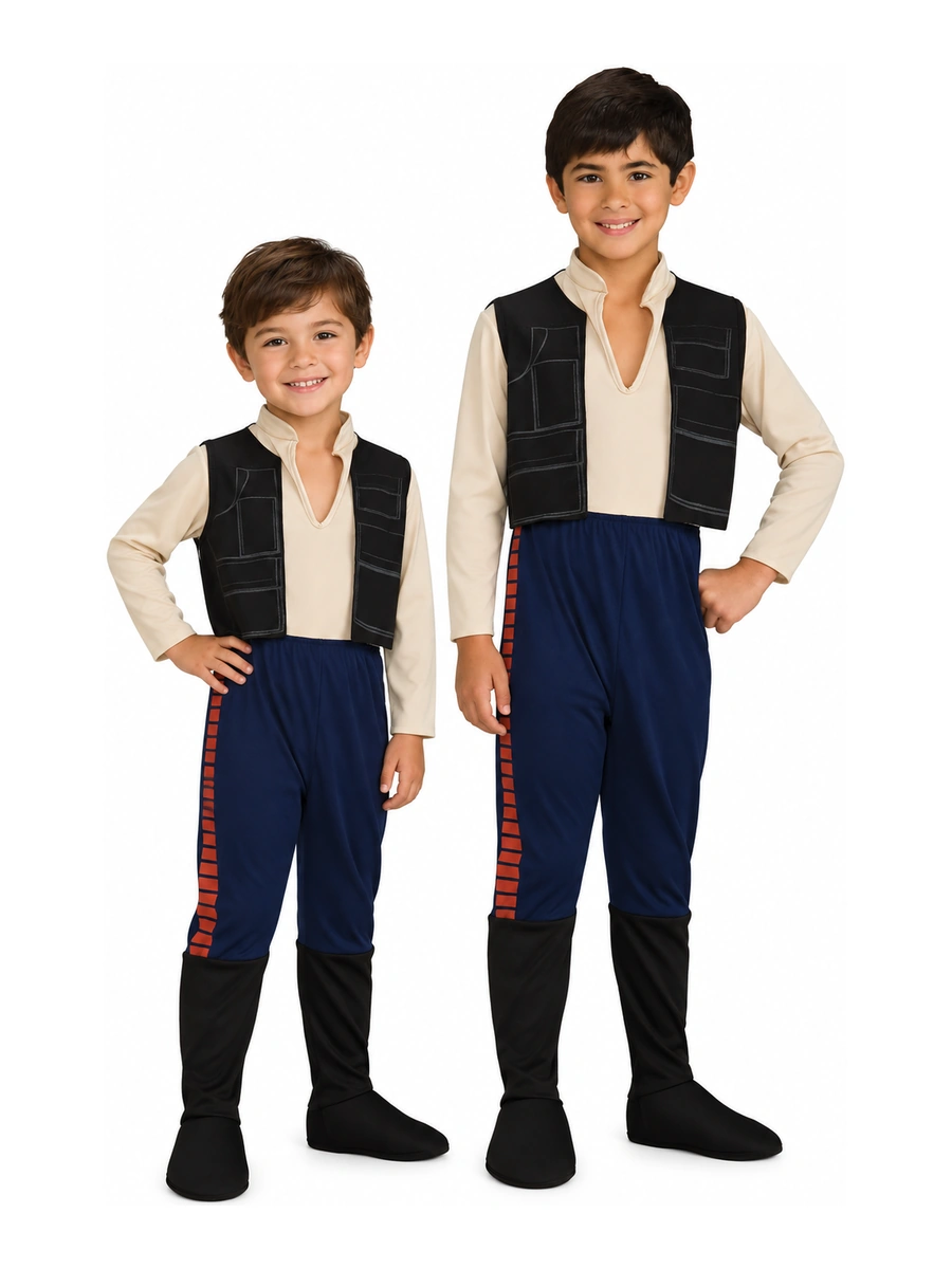Costume Han Solo Star Wars Rubies indossato da due bambini