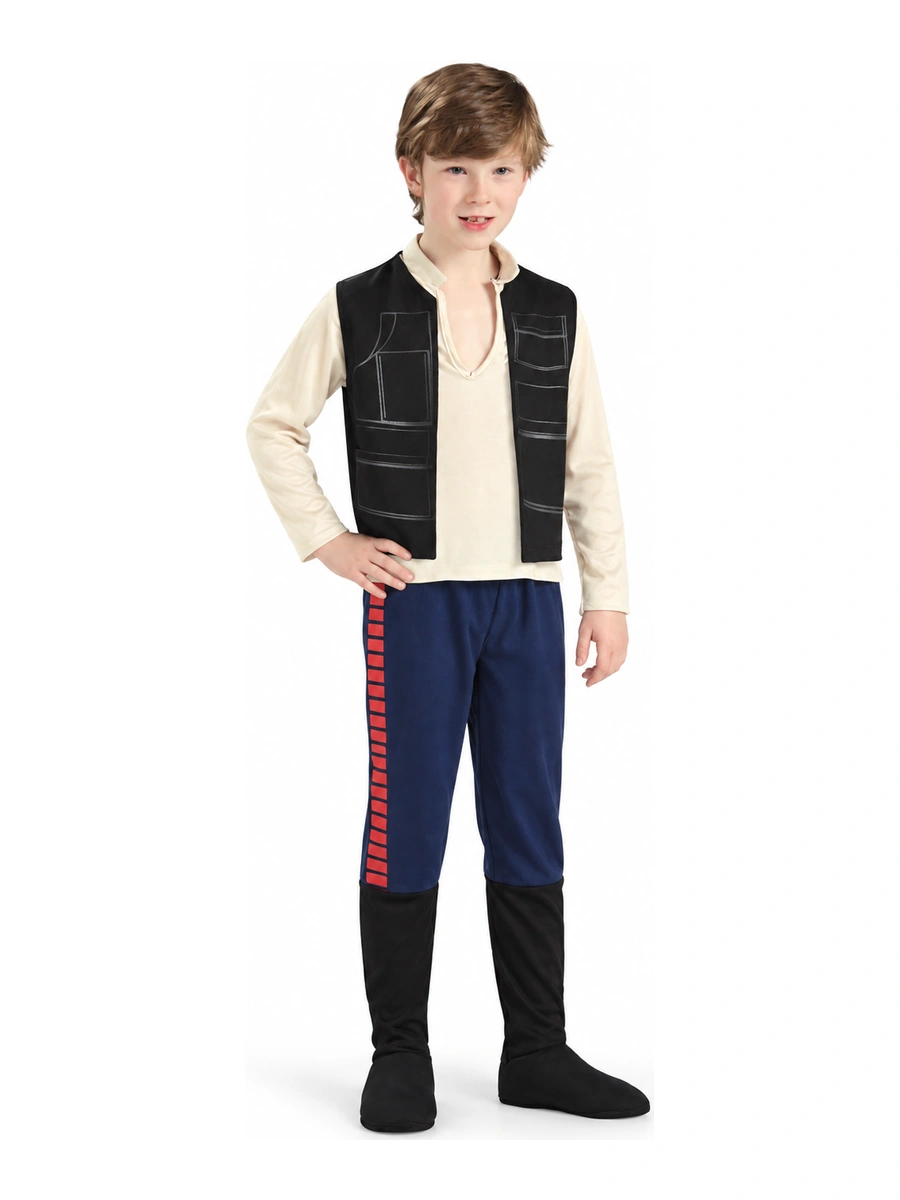 Bambino con camicia e gilet del costume Han Solo Rubies