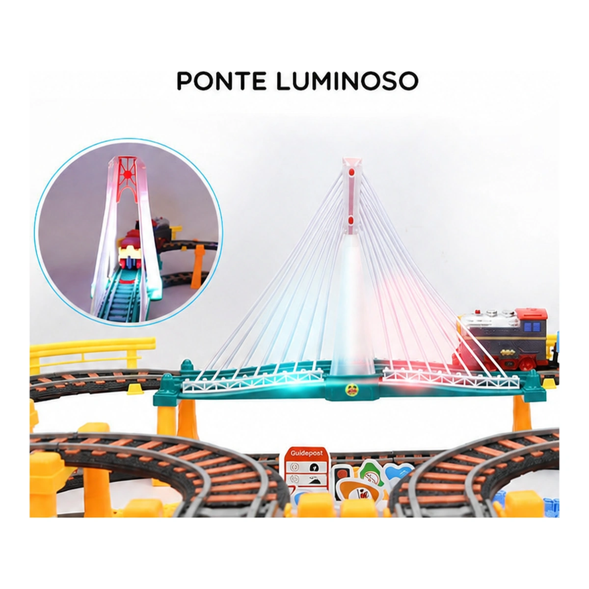 Dettaglio del ponte luminoso della pista Woopie 30425