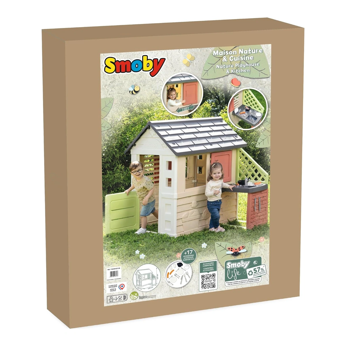Confezione della casetta Smoby Life Natura con cucina esterna